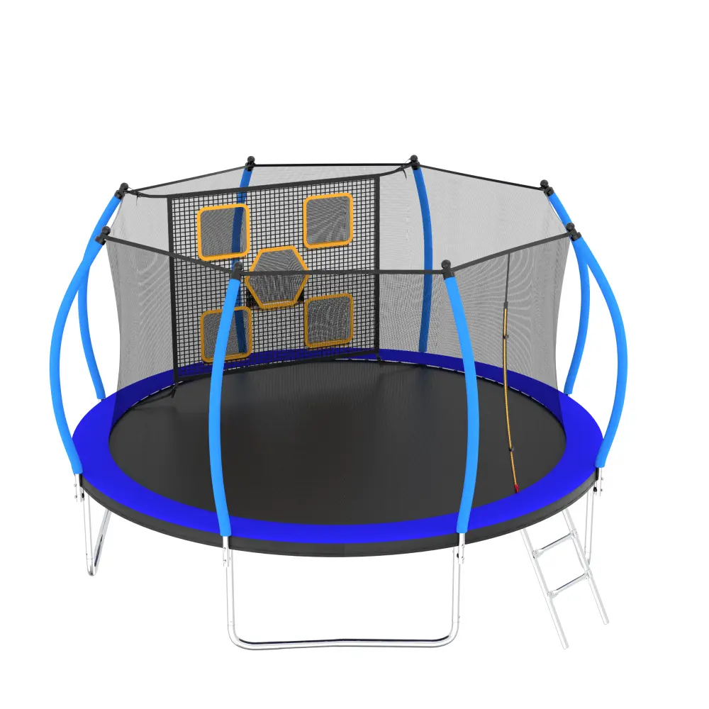 12FT TrampolinewithEnclosure-Recreational Trampolines withLadder,ASTM Approval Outdoor Trampoline for Kidsjavascript: Trampoline