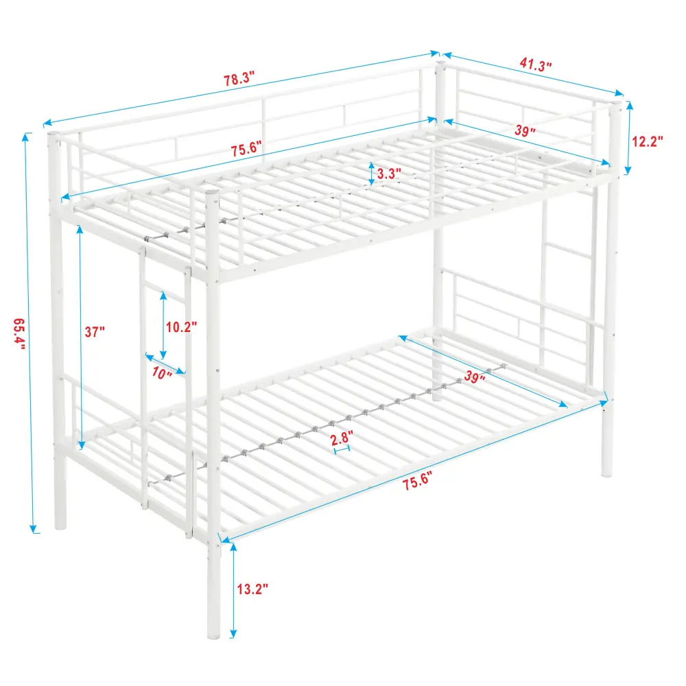 Metal Bunk Bed Bedroom Furniture  Bed Frame  Bedframe  Twin Bed Frame  Armarios De Dormitorio  Cama De Casal