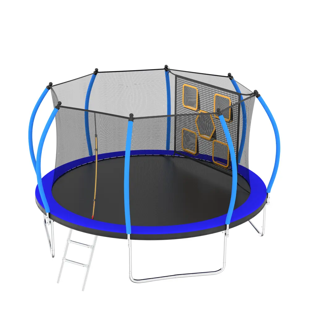12FT TrampolinewithEnclosure-Recreational Trampolines withLadder,ASTM Approval Outdoor Trampoline for Kidsjavascript: Trampoline