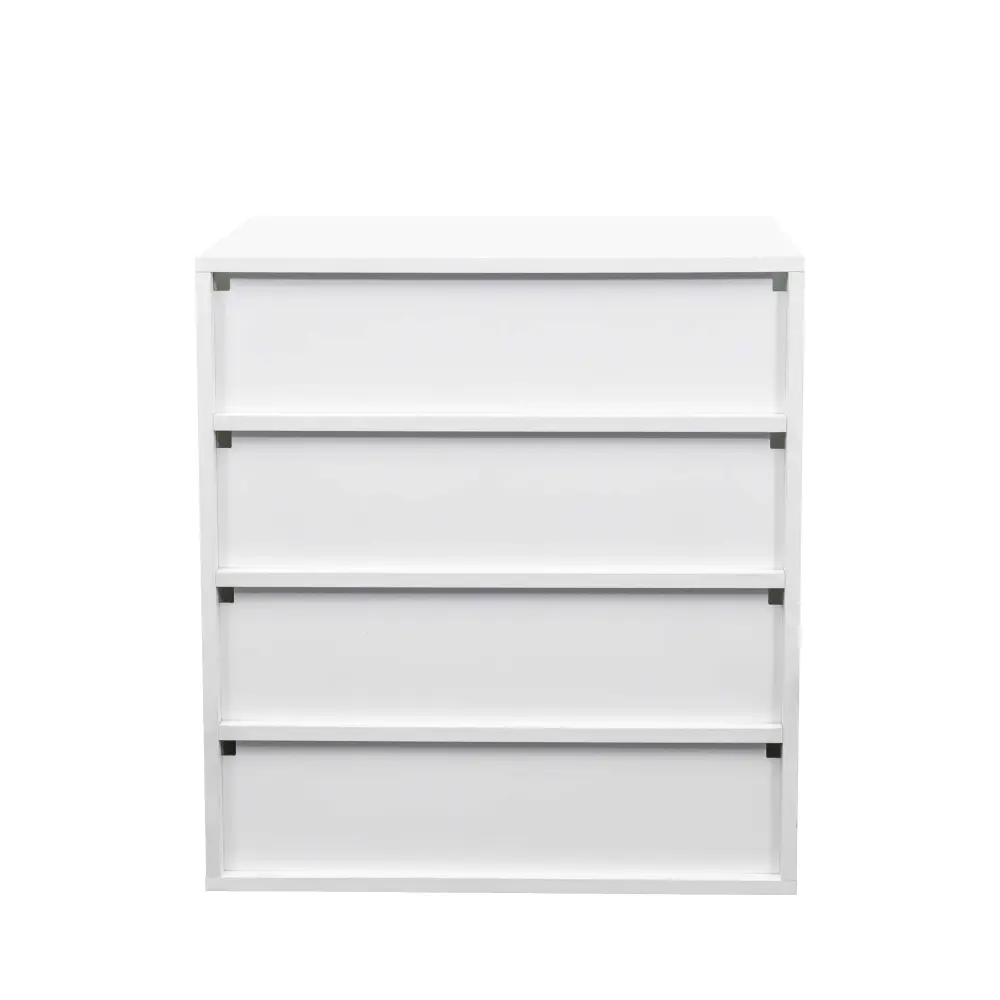 Shoe Box with RGB LED Light, Wooden Stackable Shoe Storage Box with Glass Door, Sneaker Display Box Shoe Cabinets