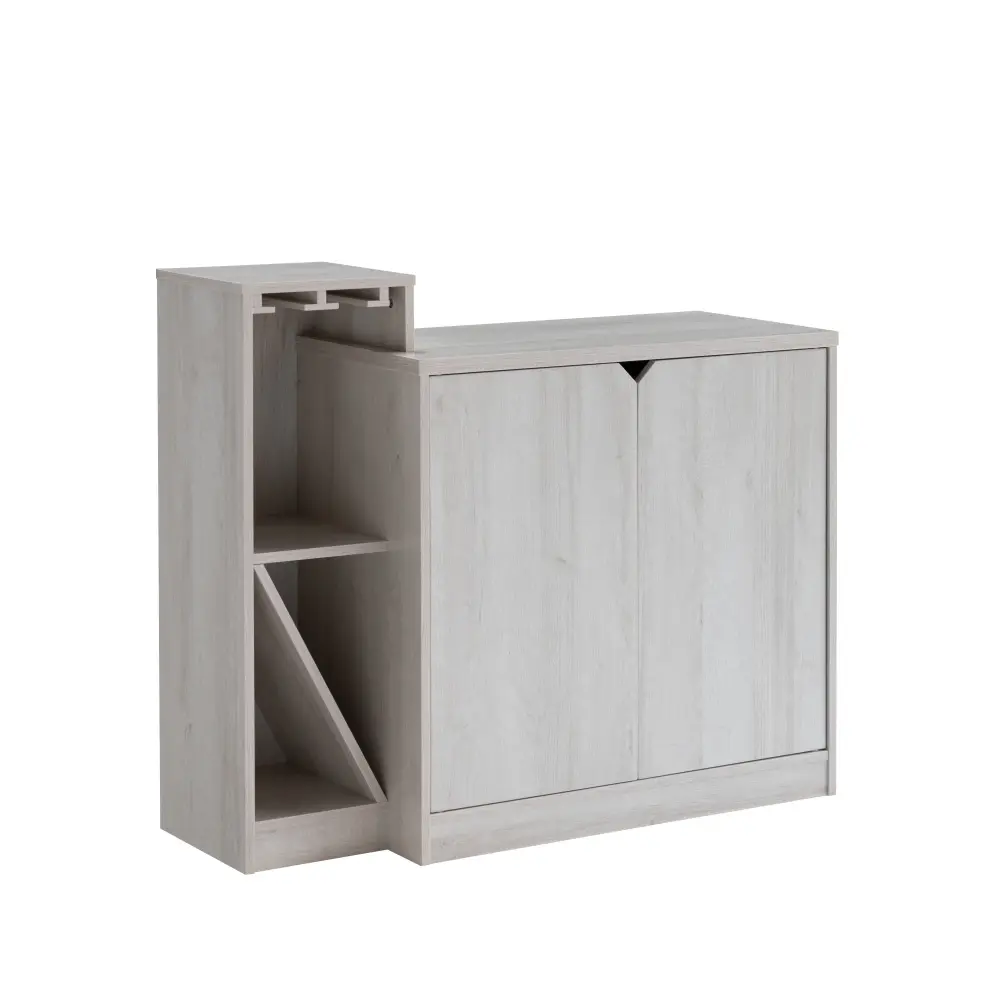 Bar Cabinet, Wine Bottle Storage Display Kitchen Cabinet, Holds 4 Wine  Oak Bar Cabinet  Home Bar Furniture