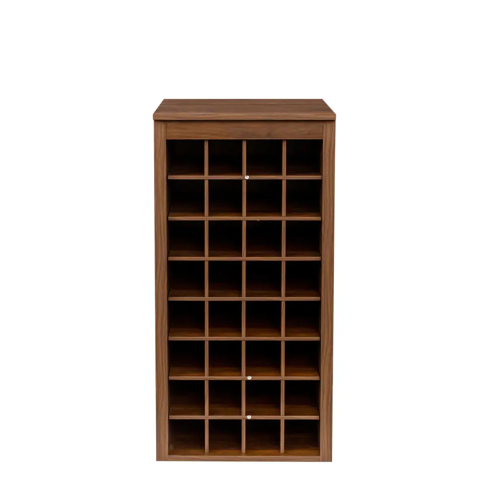 Brown Walnut Color Modular 32  Wine Bar Cabinet Buffet Cabinet Home Bar Furniture  Wine Bar Cabinet