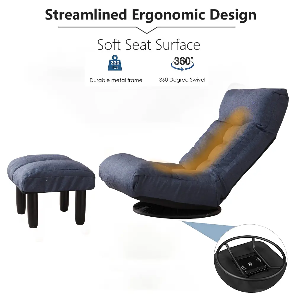 Floor Chair Single Sofa Reclining Chair Japanese Chair Lazy Sofa Tatami Balcony Reclining Chair Leisure Sofa Adjustable Chair