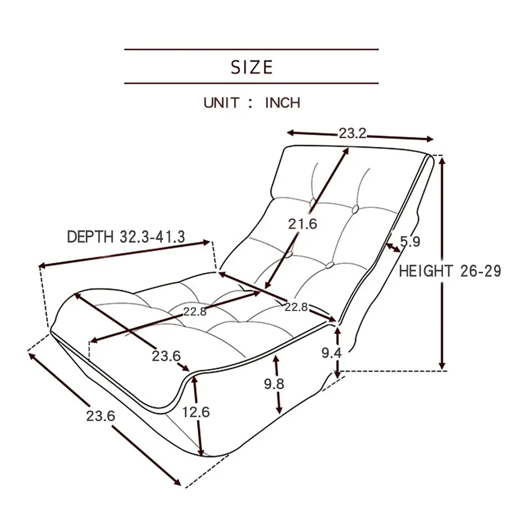 Single Sofa Recliner, Lazy Sofa, Balcony Recliner Leisure Sofa, Adjustable Chair Recliner Chair