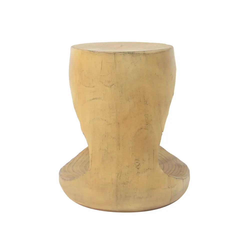 Hollow Side Table, Wood-like Texture, Natural Color Furniture  Side Table