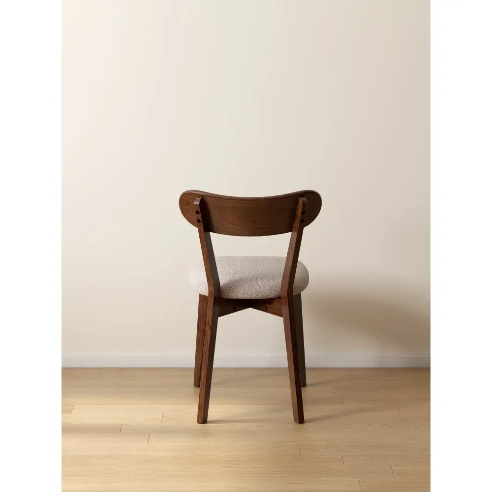 Walnut Color Dining Chair Wooden FAS Grade Oak Natural Wood Solid Wood Chair Dining Chair