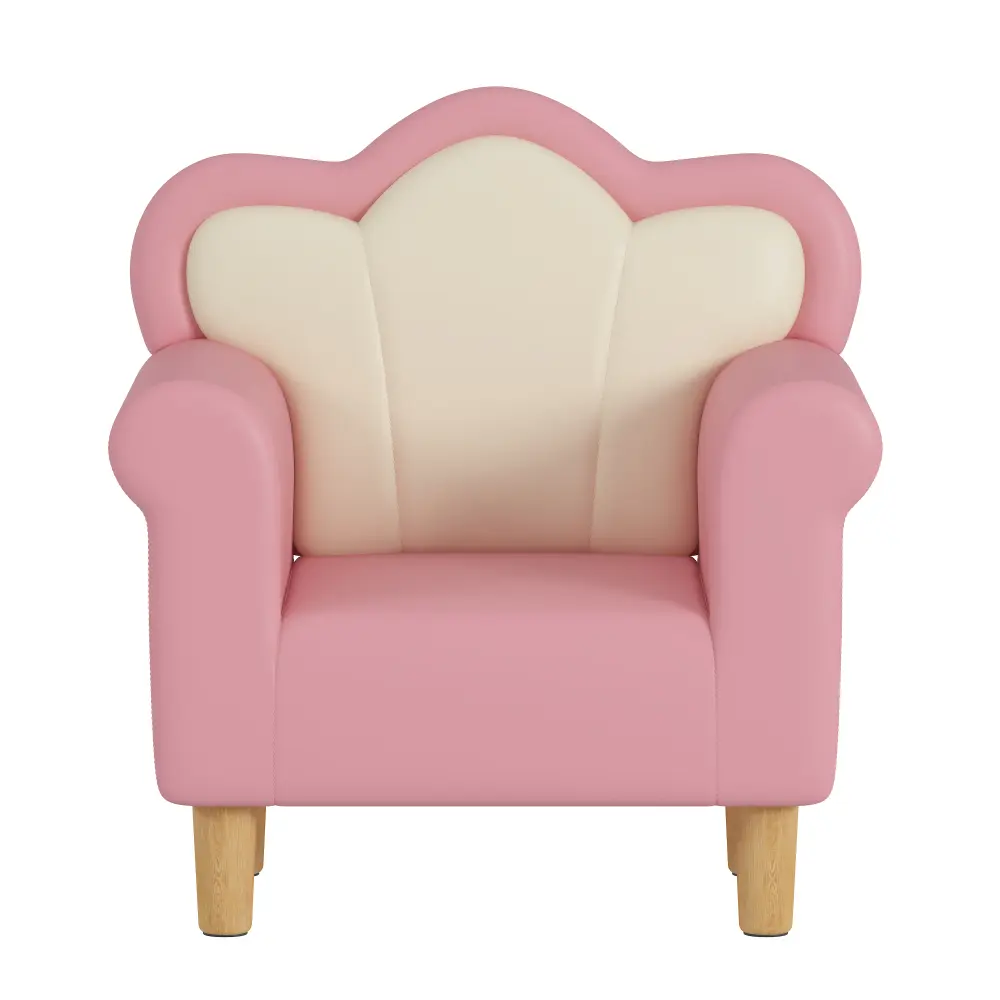 Upholstered Children's Sofa, Children's  Armchair, Petal-shaped Toddler Sofa Chair, Suitable for Playroom, Children's Bedroom