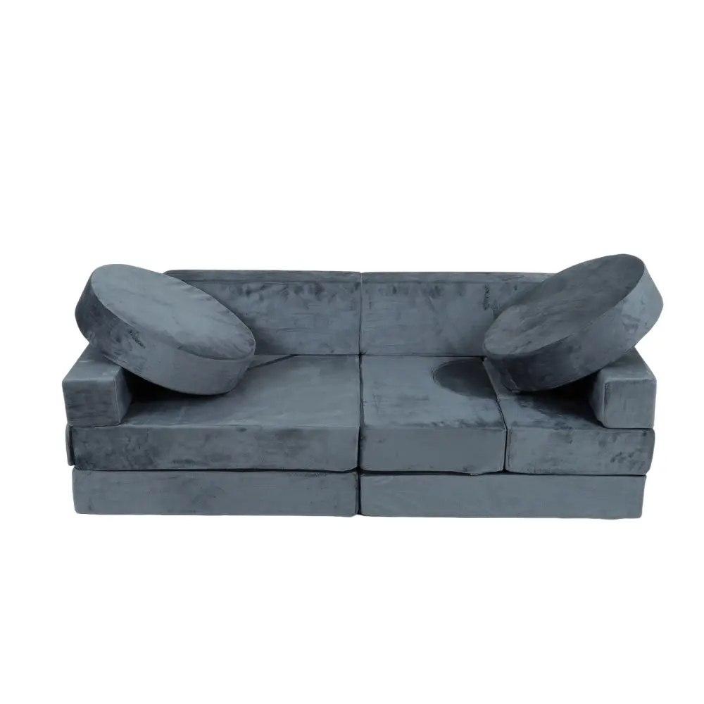 14 Piece Kids Sofa Sectional Play Sofa, Kids Sectional Sofa Inspires Creativity, Foam and Floor Mats for Kids