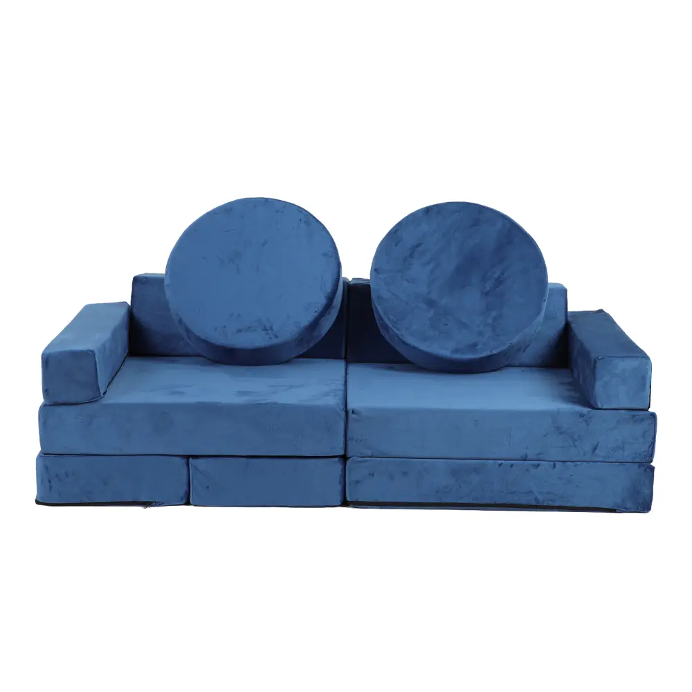 14 Piece Kids Sofa Sectional Play Sofa, Kids Sectional Sofa Inspires Creativity, Foam and Floor Mats for Kids
