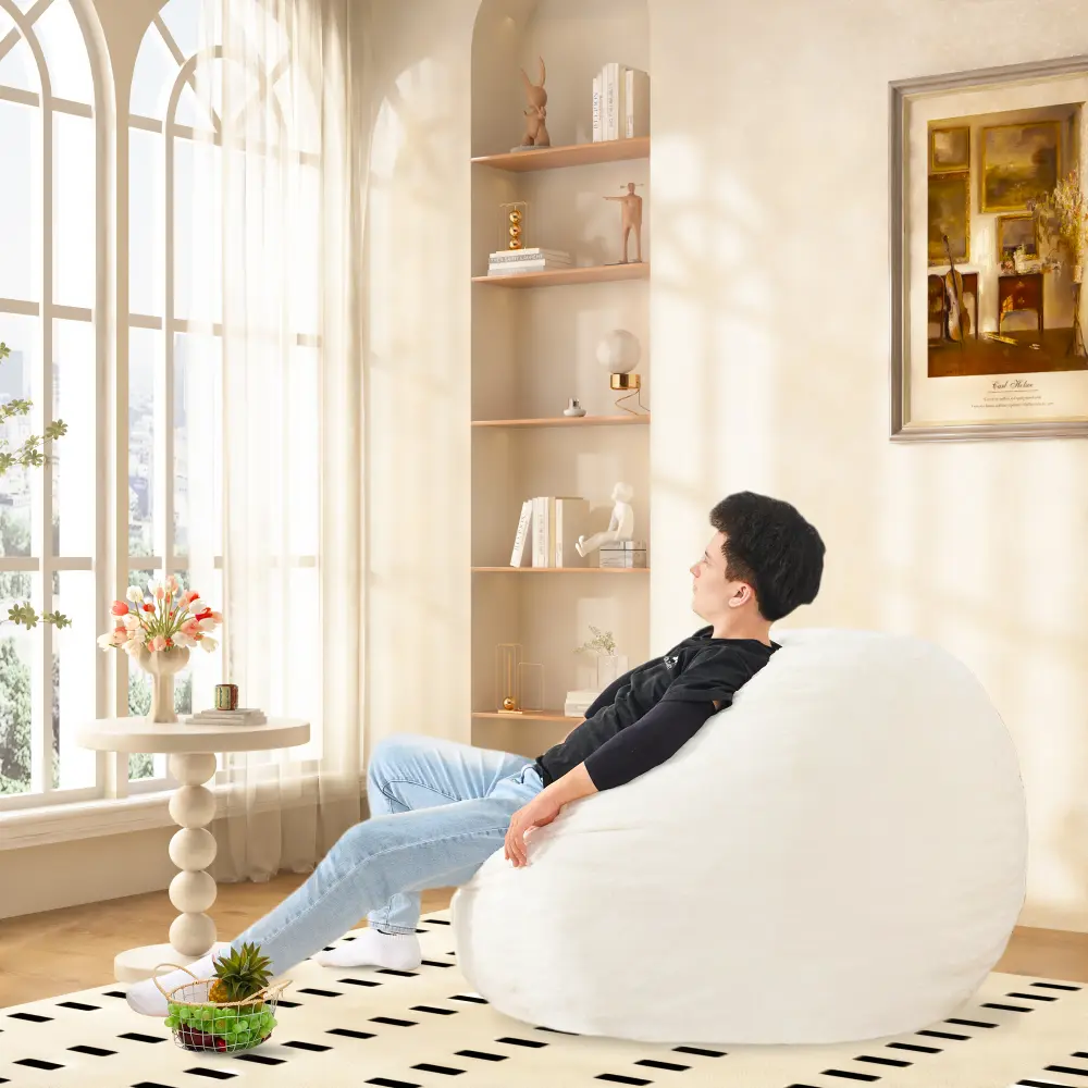 Bean Bag Chair Bed for Adults, Large Floor Sofa Bed, Large Sofa Bed, High Density Foam Filling, Machine Washable