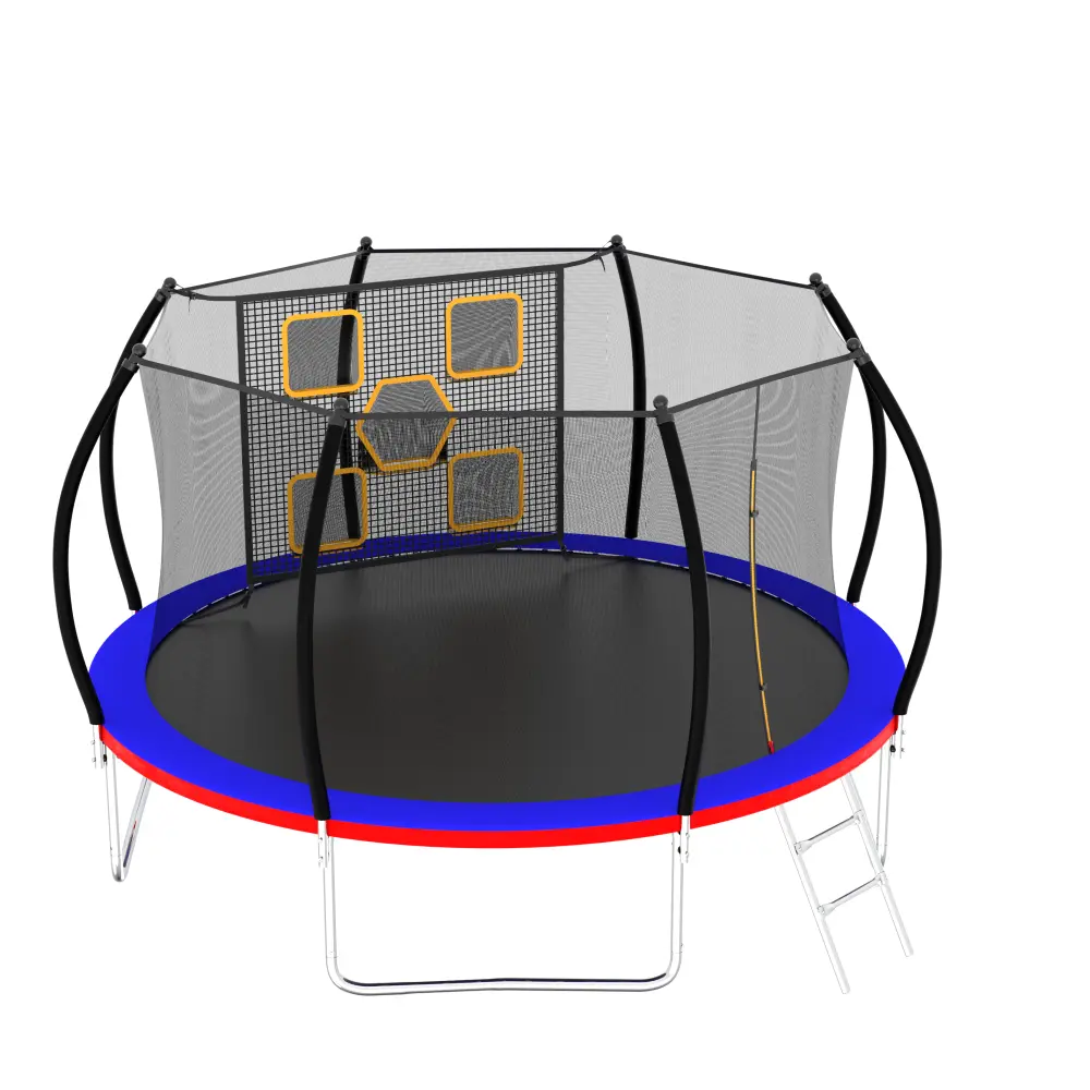 12FT Trampoline with Enclosure-Recreational Trampolines with Ladder, Outdoor Trampoline for Kids  Trampoline Trampoline for Kids