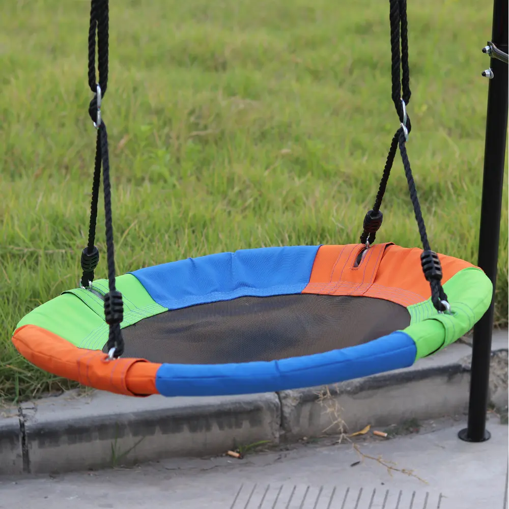 Swing Sets for Backyard, 550LBS Swingset Outdoor for Kids, Swing Set with Slide and Glider, 1 Saucer Swing Swing Chair  Swing