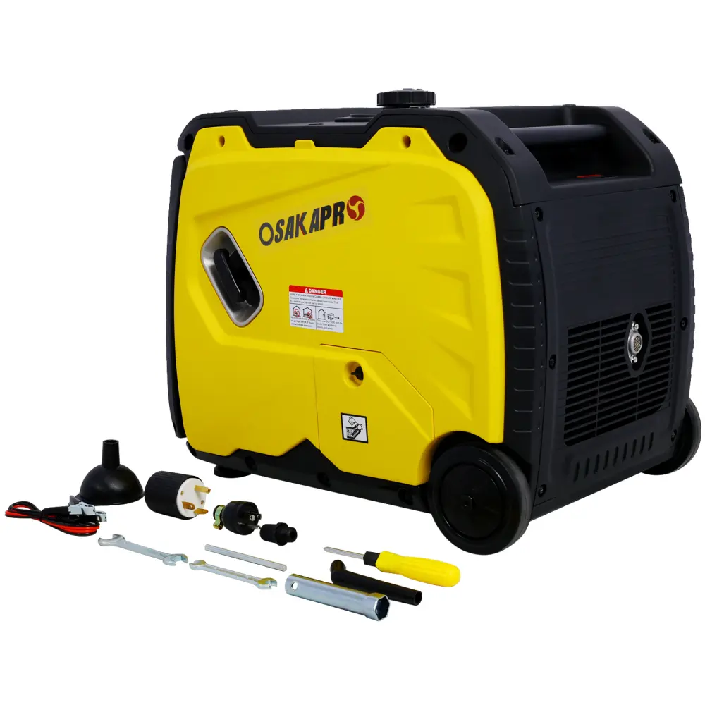 Super Quiet Inverter Generator 4500wPortableGeneratorElectric Start,Foldable Handle with Wheel,212cc 4 Stroke CARB EPA Compliant