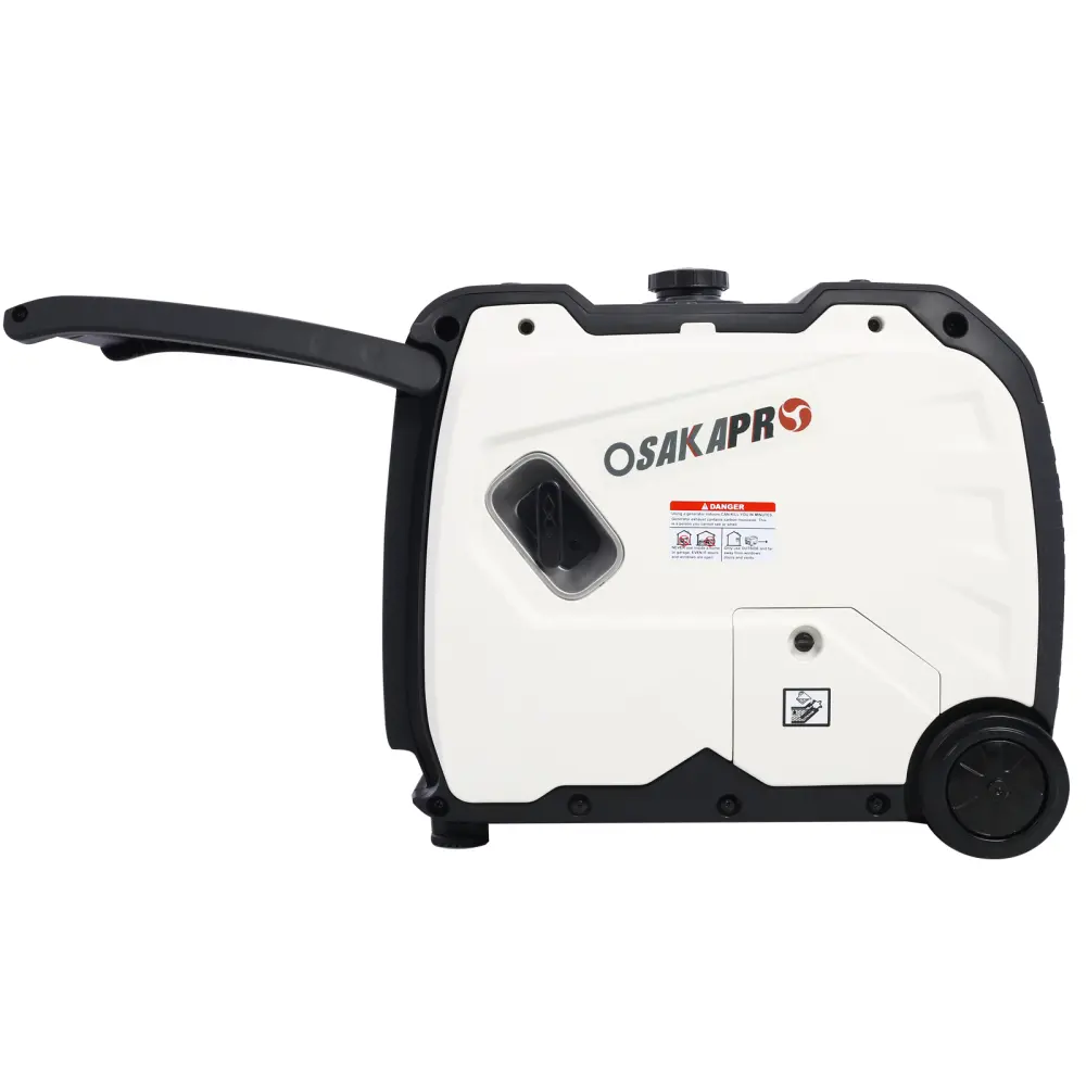 Super Quiet Inverter Generator 4500w Portable Generator Electric Start, Foldable Handle with Wheel,212cc 4 Stroke EPA Compliant