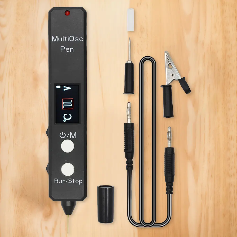 4 in 1 High-precision Oscilloscope Tester 2MSa/s Sampling Rate 400KHz Bandwidth Voltage Detector Pen 230mah Battery