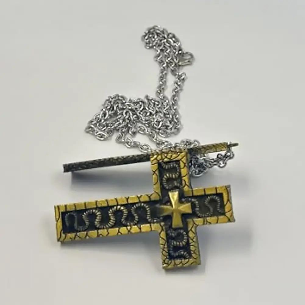 2025 Necklace Set Cross Shaped Necklace With Compartmen Necklace With 3D Metal Charm Cross Pendant Desig DIY Handmade Jewelry