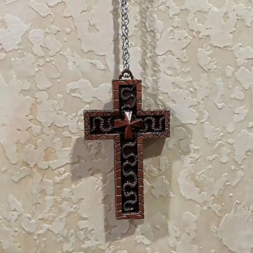2025 Necklace Set Cross Shaped Necklace With Compartmen Necklace With 3D Metal Charm Cross Pendant Desig DIY Handmade Jewelry