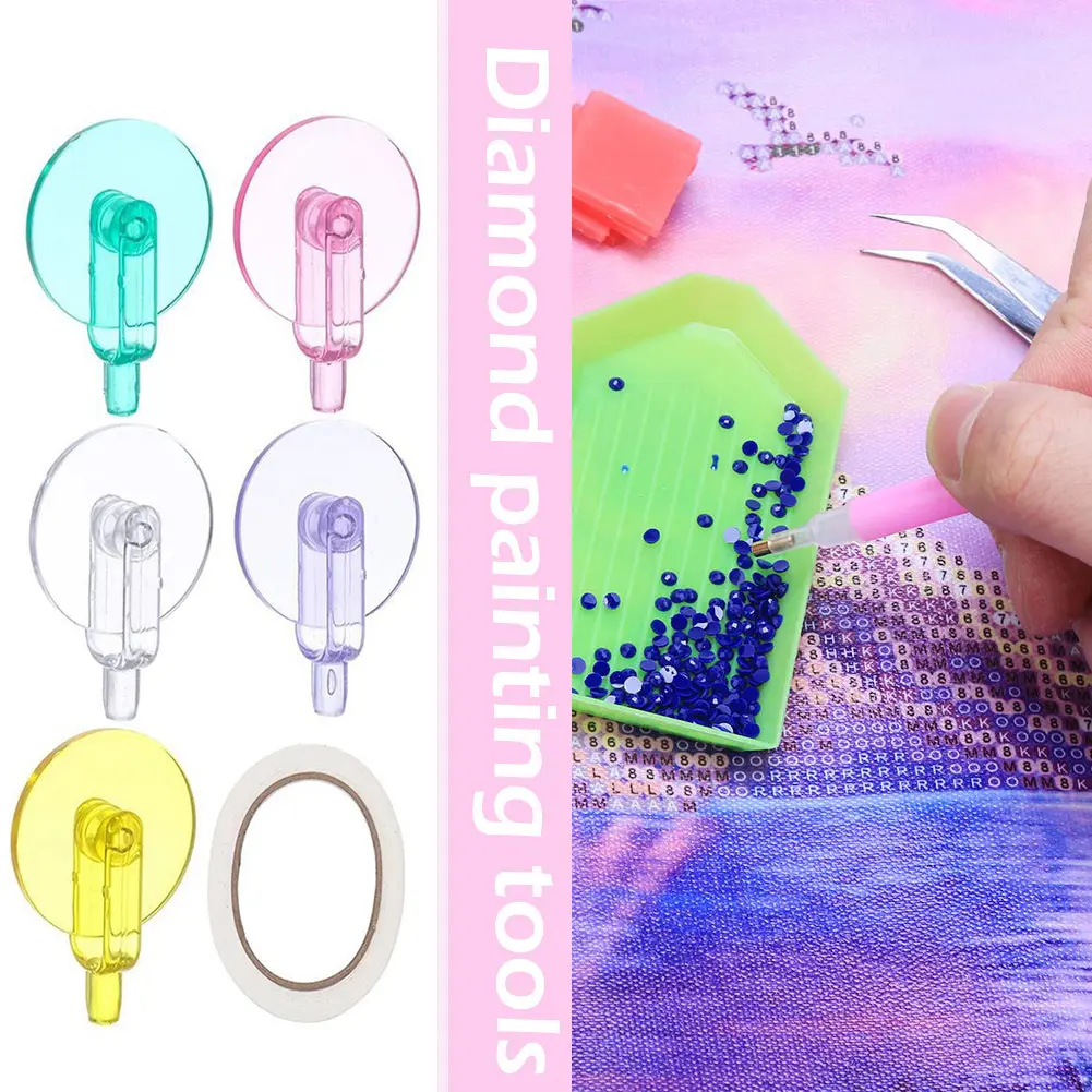 Colorful Point Drill Pen With Wheel Diamond Mosaic Accessories DIY Tools Diamond Embroidery Mosaic Kit Roller