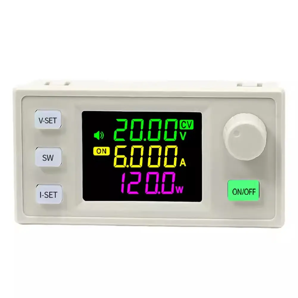 SK120X CNC DC 6-36V/0-36V DC DC Buck Boost Converter Boost/Buck Adjust Regulated Power Supply Module with LCD Display 120W USB