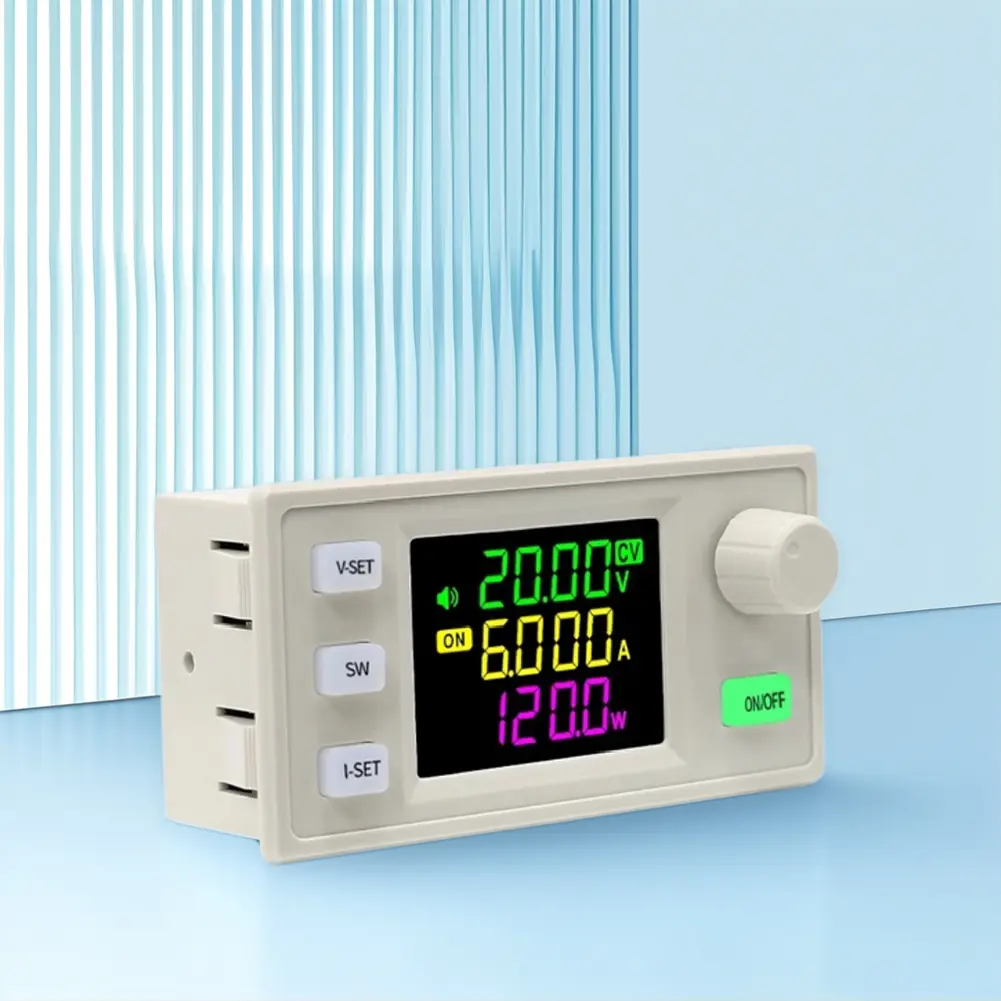 SK120X CNC DC 6-36V/0-36V DC DC Buck Boost Converter Boost/Buck Adjust Regulated Power Supply Module with LCD Display 120W USB