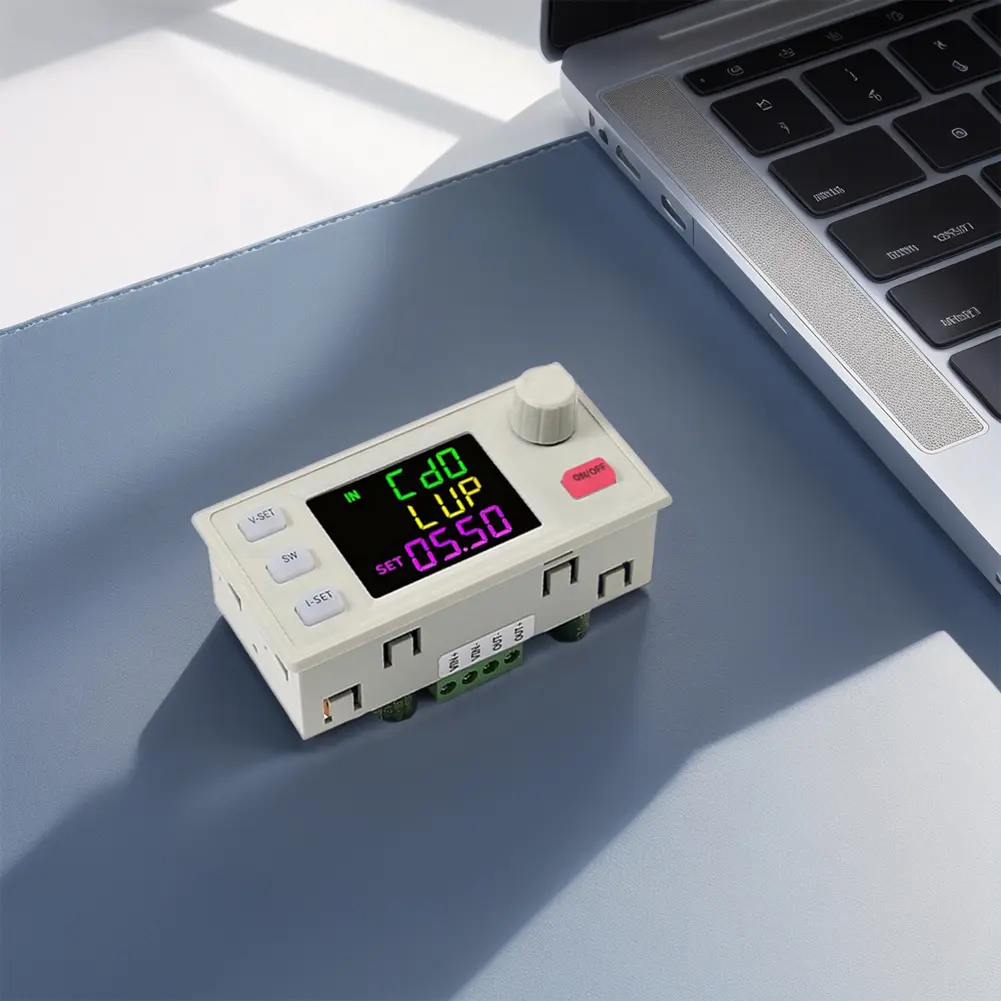 SK120X CNC DC 6-36V/0-36V DC DC Buck Boost Converter Boost/Buck Adjust Regulated Power Supply Module with LCD Display 120W USB
