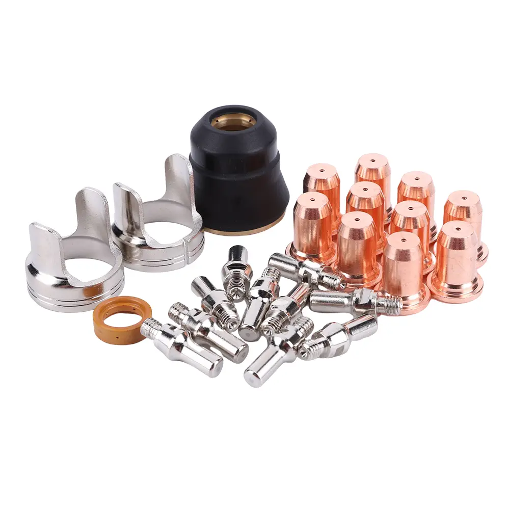 24pcs IPT40 Plasma Tips Kit Welding Parts Tip Electrode Kit Consumables Set for YESWELDER CUT 55DS Pro CUT 65DS Plasma Cutter