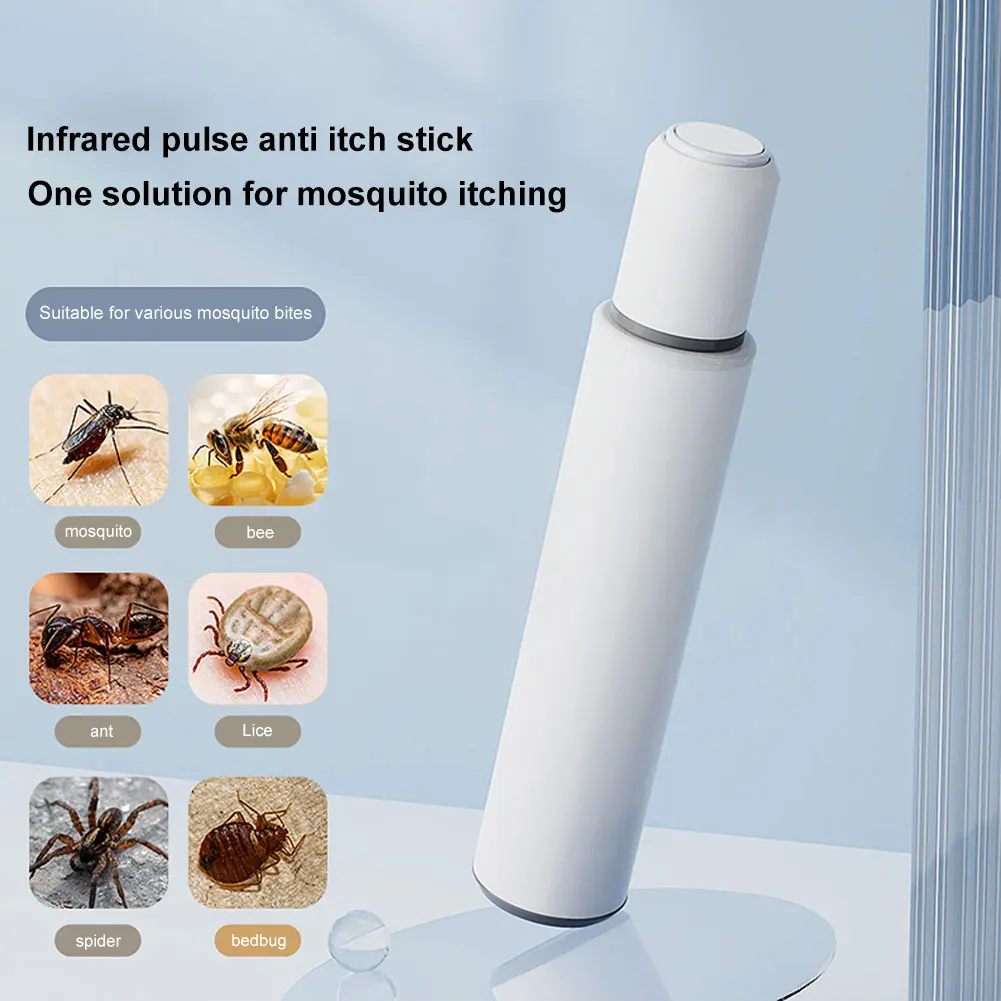 Electronic Mosquito Bite Pen Natural Portable Mosquito Insect Bite Relieve Itching Pen Chemical-Free Electric Insect Bite Healer
