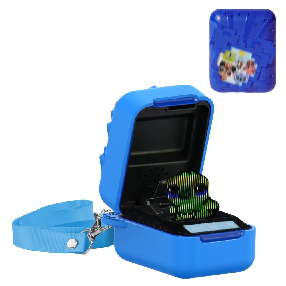 Silicone Cover Case Anti-Scratch Protective Case Washable Protective Holder Skin with Lanyard for Bitzee Dis Ney Interactive