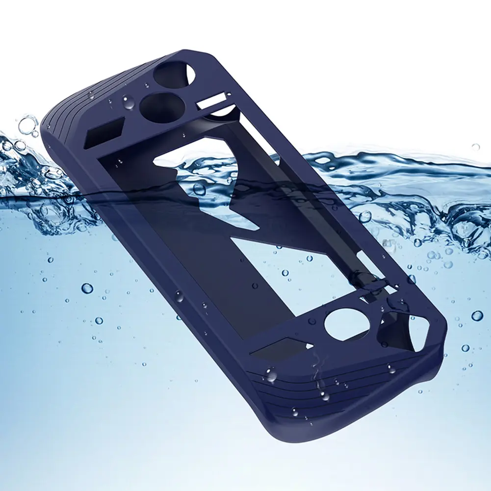 For ASUS ROG ALLY X Game Console Silicone Soft Protective Case Cover with Thumb Grip Caps Shockproof Drop-proof Game Accessories