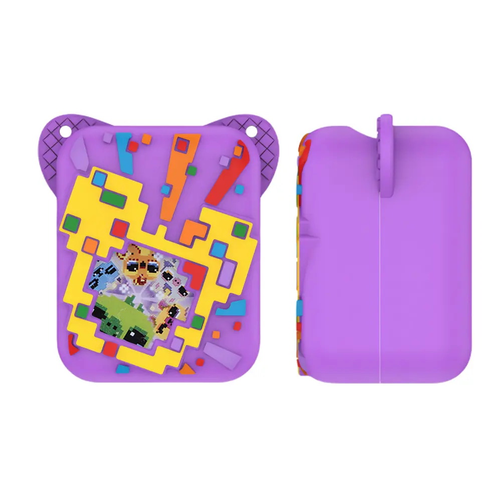 Silicone Cover Case Anti-Scratch Protective Case Washable Protective Holder Skin with Lanyard for Bitzee Dis Ney Interactive