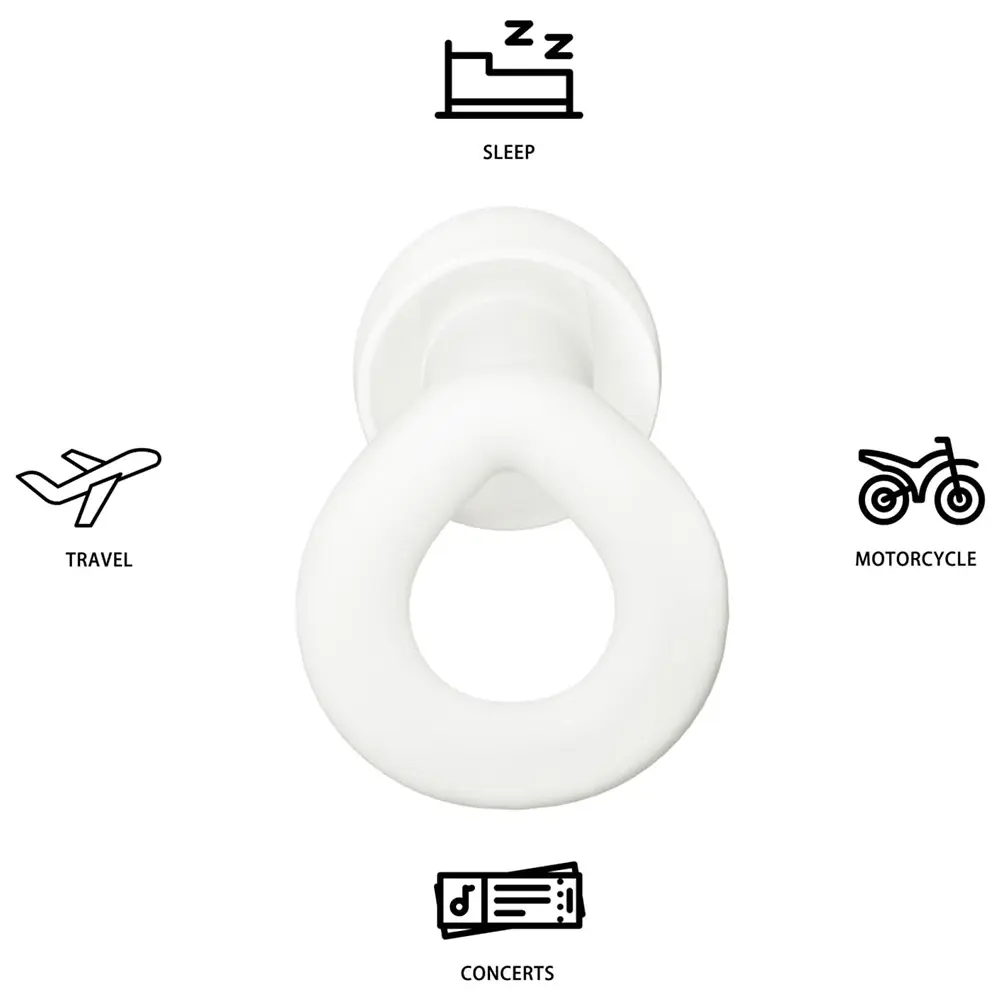 1 Pair Sleep Soundproof Earplugs 4PCS Ear Cap 25dB Noise Cancelling Hearing Protection Reusable Washable Earplugs For Sleeping