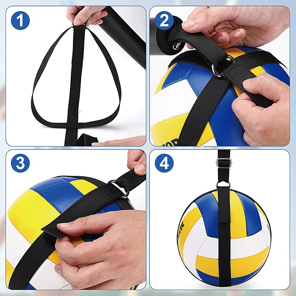 Volleyball Spike Trainer Volleyball Training Aid with Carabiner Volleyball Spiking Training System for Serving Setting Spiking