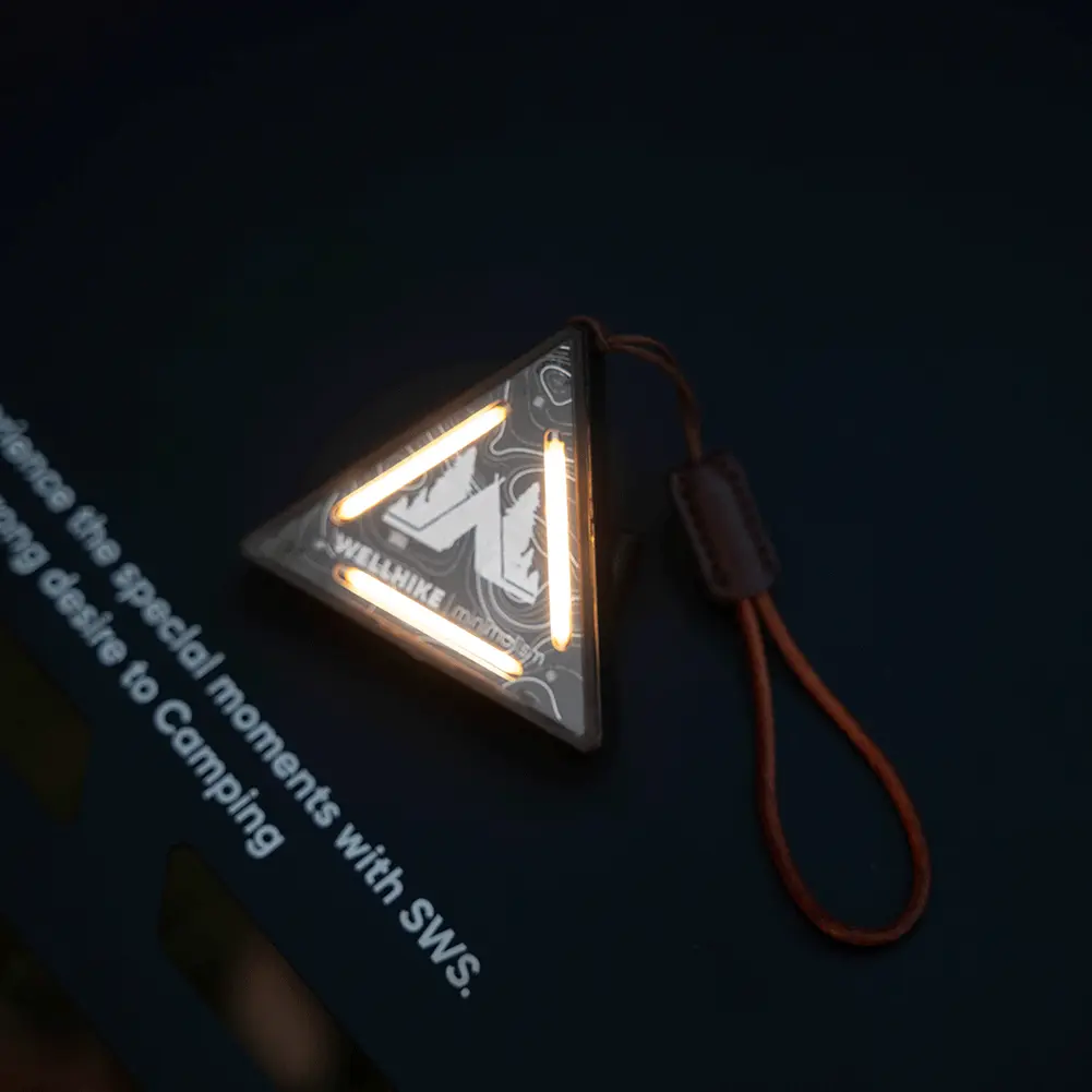 LED Outdoor Mini Direction Light with 4 Lighting Modes Camping Backpack Light Adjustable Brightness Waterproof for Night Safety