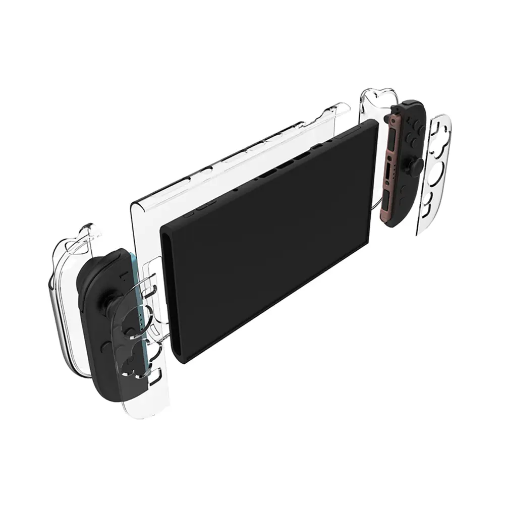 For Nintendo for Switch 2 Detachable PC Transparent Case Shell Anti-Scratch Game Console Case Anti-Drop for Switch 2 Accessories