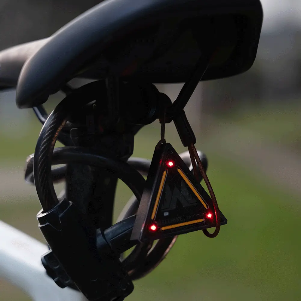 LED Outdoor Mini Direction Light with 4 Lighting Modes Camping Backpack Light Adjustable Brightness Waterproof for Night Safety