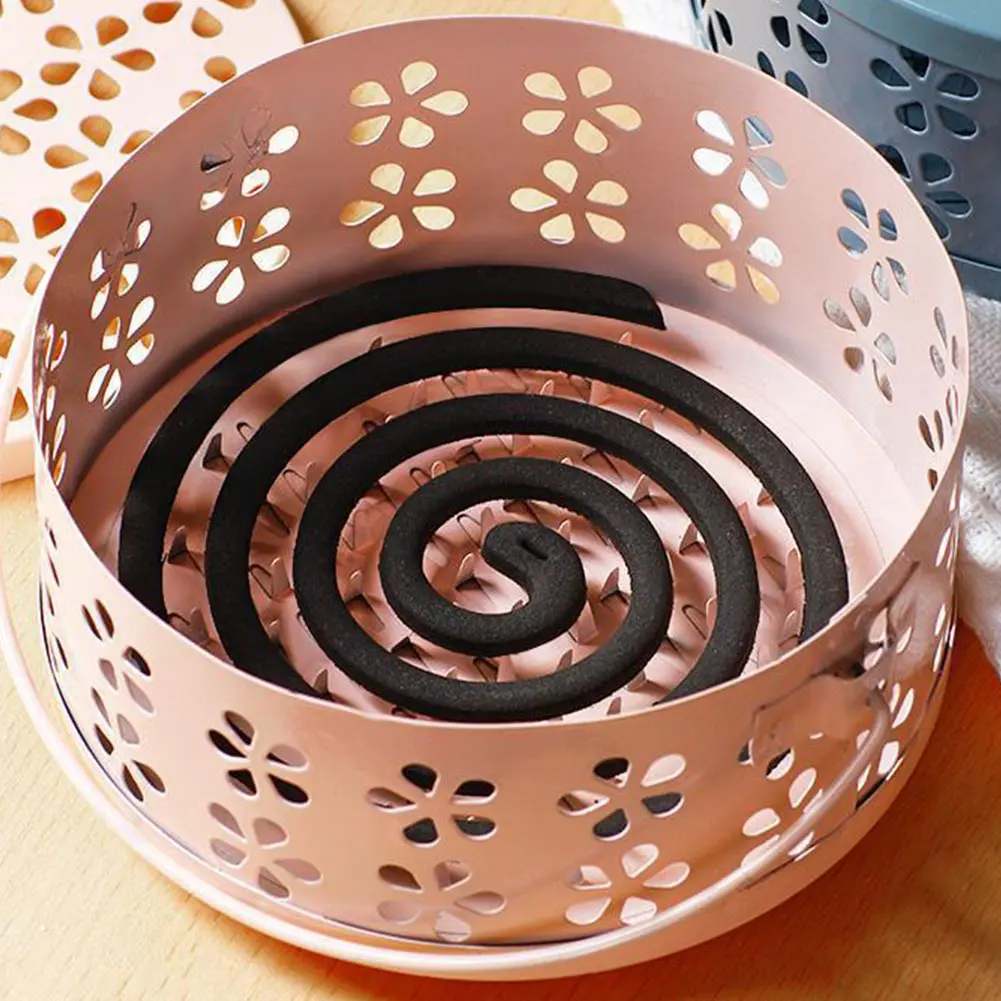 Portable Incense Burner Holder with Handle Incense Coil Burner Mosquito Repellent Coil Holder for Outdoor Garden Patio Camping