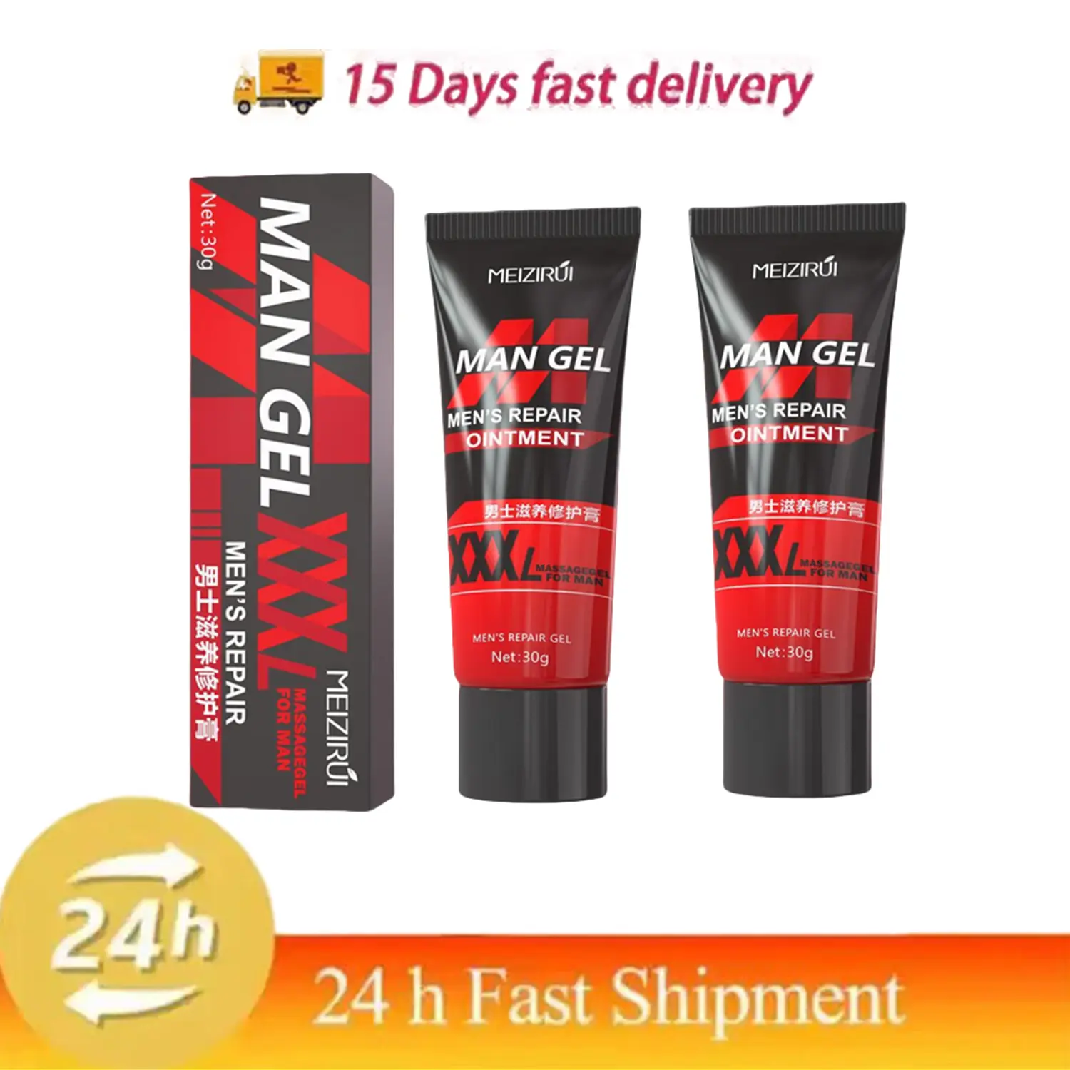 2Pcs Penile Enlargement Gel Increase Size Erection Thickening Enhance Delay Male big Penis Extension Agent Growth Cream