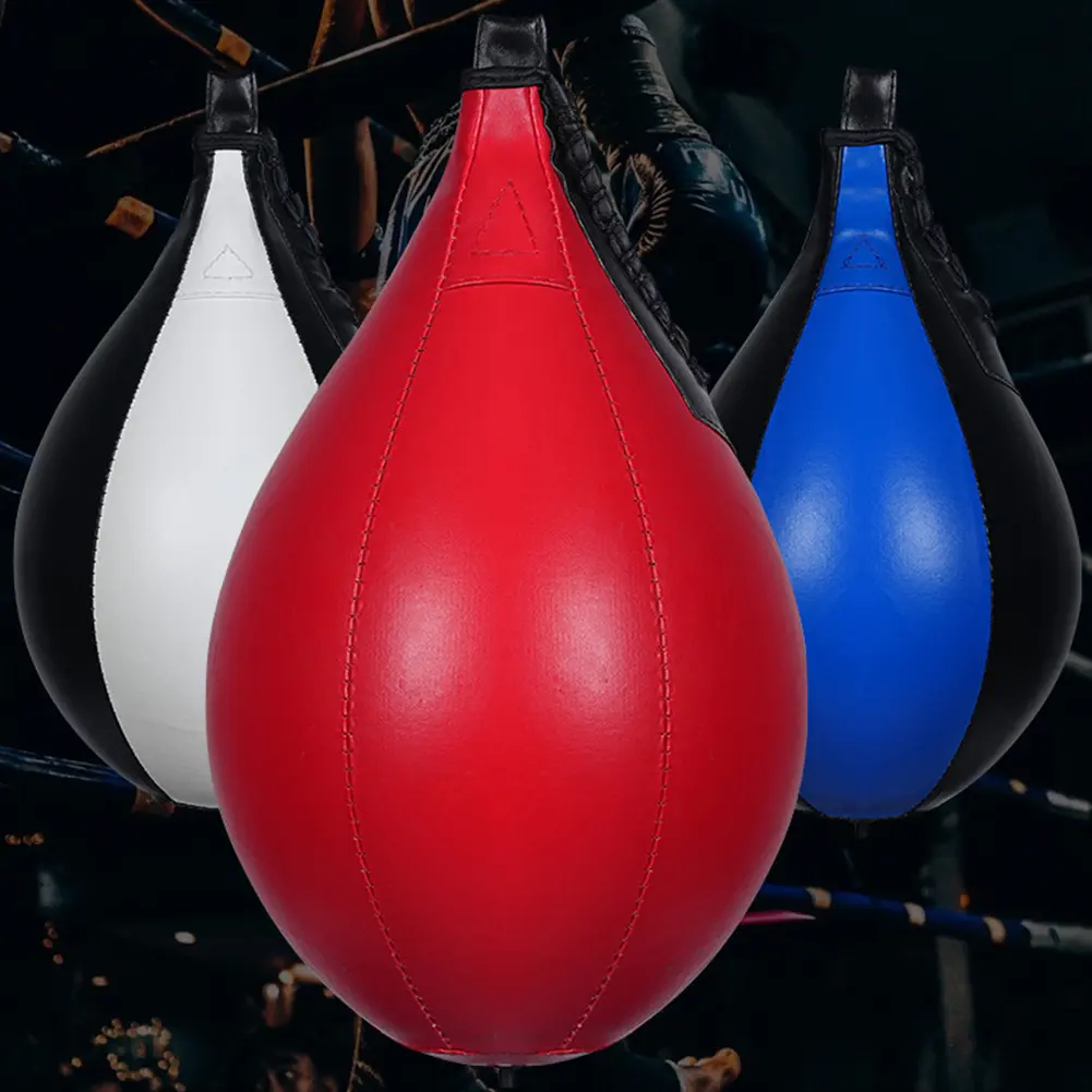 Boxing Speed Ball Hanging Boxing Ball PU Leather Hanging Punching Bag Stress Relief Boxing Reflex Ball for Kids Adults