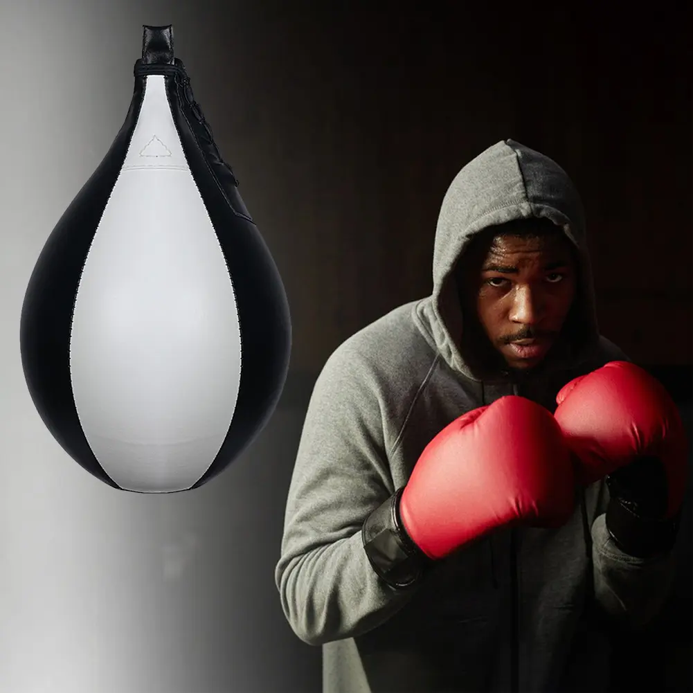 Boxing Speed Ball Hanging Boxing Ball PU Leather Hanging Punching Bag Stress Relief Boxing Reflex Ball for Kids Adults