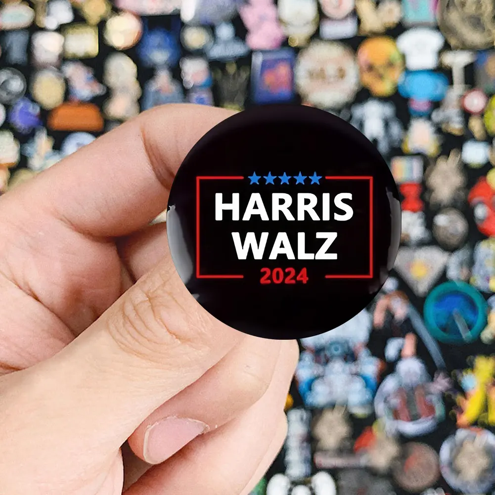 Harris Walz 2024 President Pins Brooch Decor Harris Walz 2024 Pin Kamala Harris Walz 2024 Collar Brooch