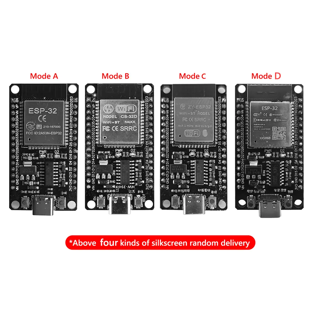 1-4PCS ESP32 Development Board Ultra-Low Power Consumption Dual Core WiFi+Bluetooth USB Type-C ESP-32S ESP32-32D ESP32-32U ESP32