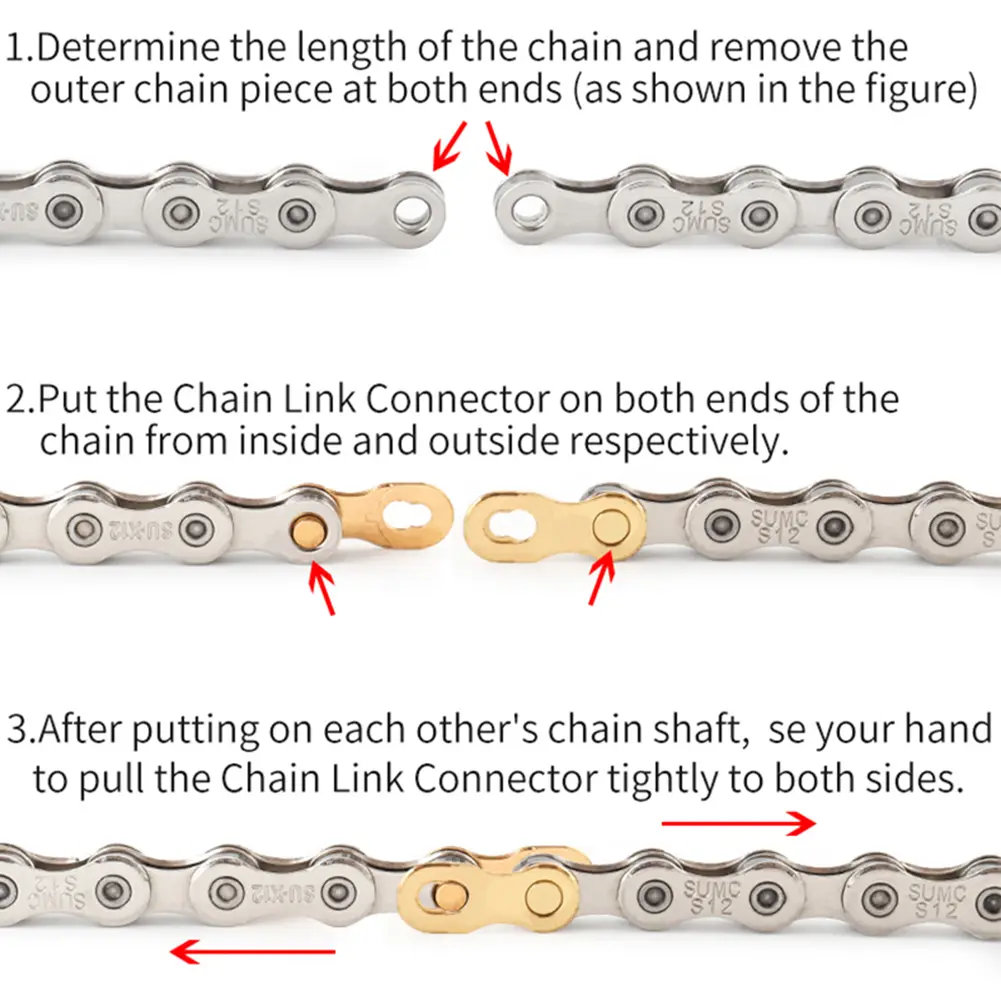 5Pcs 11/12 Speed Road Bike Joint Buckle Quick Release Bicycle Missing Links Professional Chain Link Connector for MTB Road Bikes