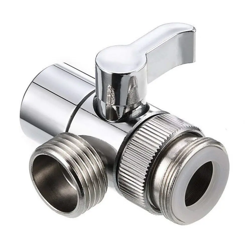 3 Way Switch Faucet Adapter Leak-Proof Faucet Diverter Valve Easy-to-Install Faucet Connector Splitter for Shower/Sink/Washbasin