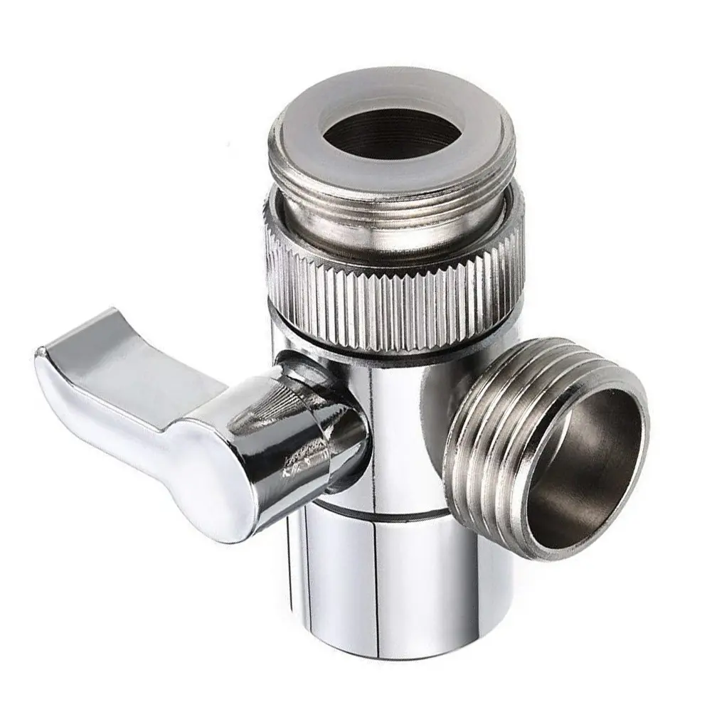 3 Way Switch Faucet Adapter Leak-Proof Faucet Diverter Valve Easy-to-Install Faucet Connector Splitter for Shower/Sink/Washbasin