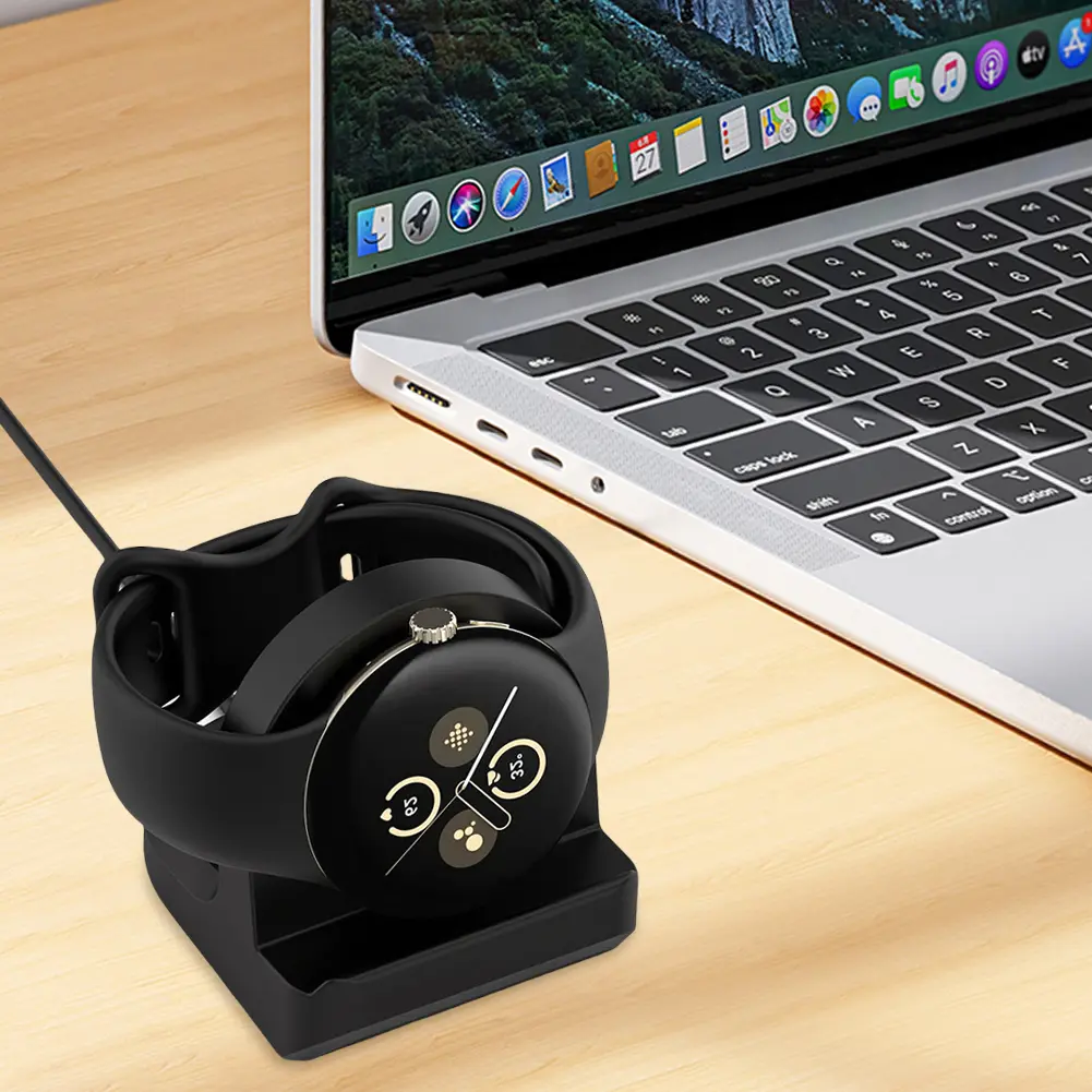 Charging Stand Dock Holder Silicone Non-Slip Charger Base Holder Charger Dock Stand Bracket Holder for Google Pixel Watch 2