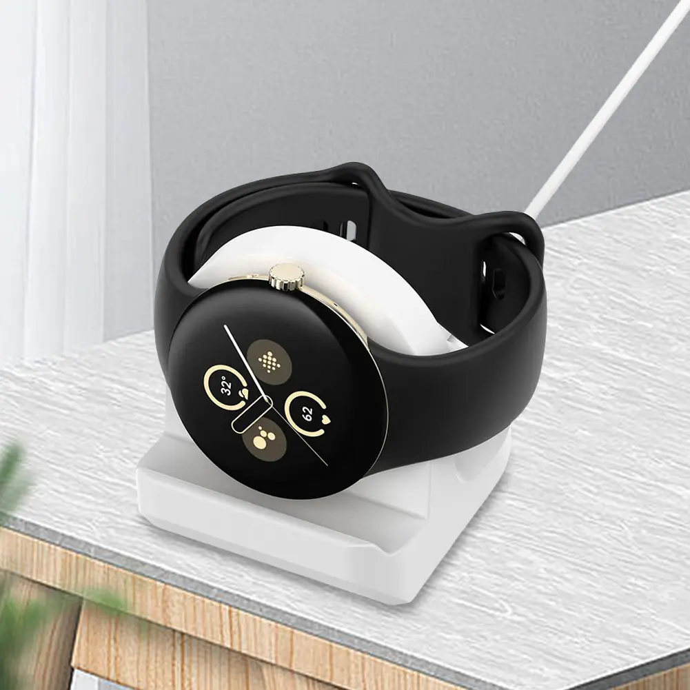 Charging Stand Dock Holder Silicone Non-Slip Charger Base Holder Charger Dock Stand Bracket Holder for Google Pixel Watch 2