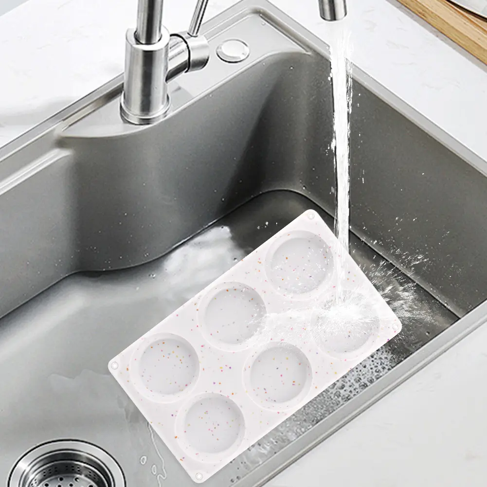 Silicone Muffin Pan Muffin Baking Pan Heat Resistant 6 Cup Cupcake Mold Multifunction Egg Bite Molds for Making Tarts Brownies