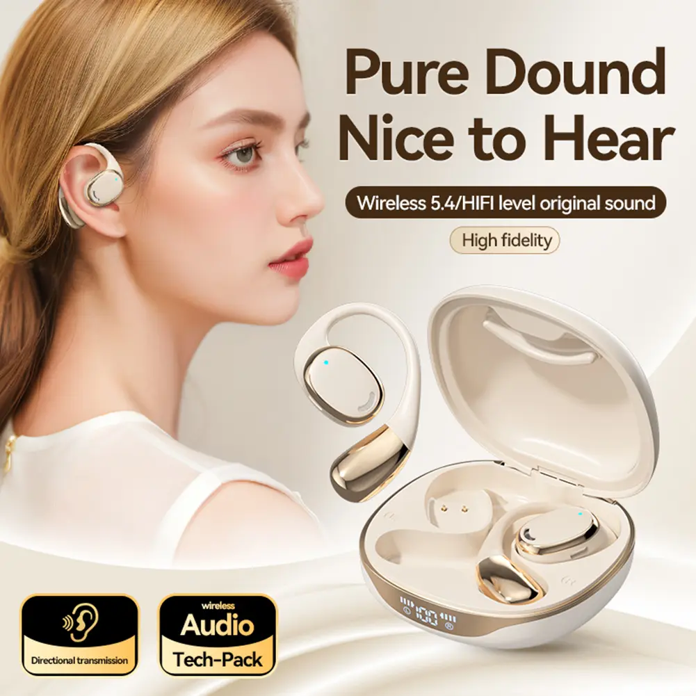 144 Languages Translator Earbuds Bluetooth-Compatible 5.4 AI Translation Earphone Translator Device for Travel Business Learning