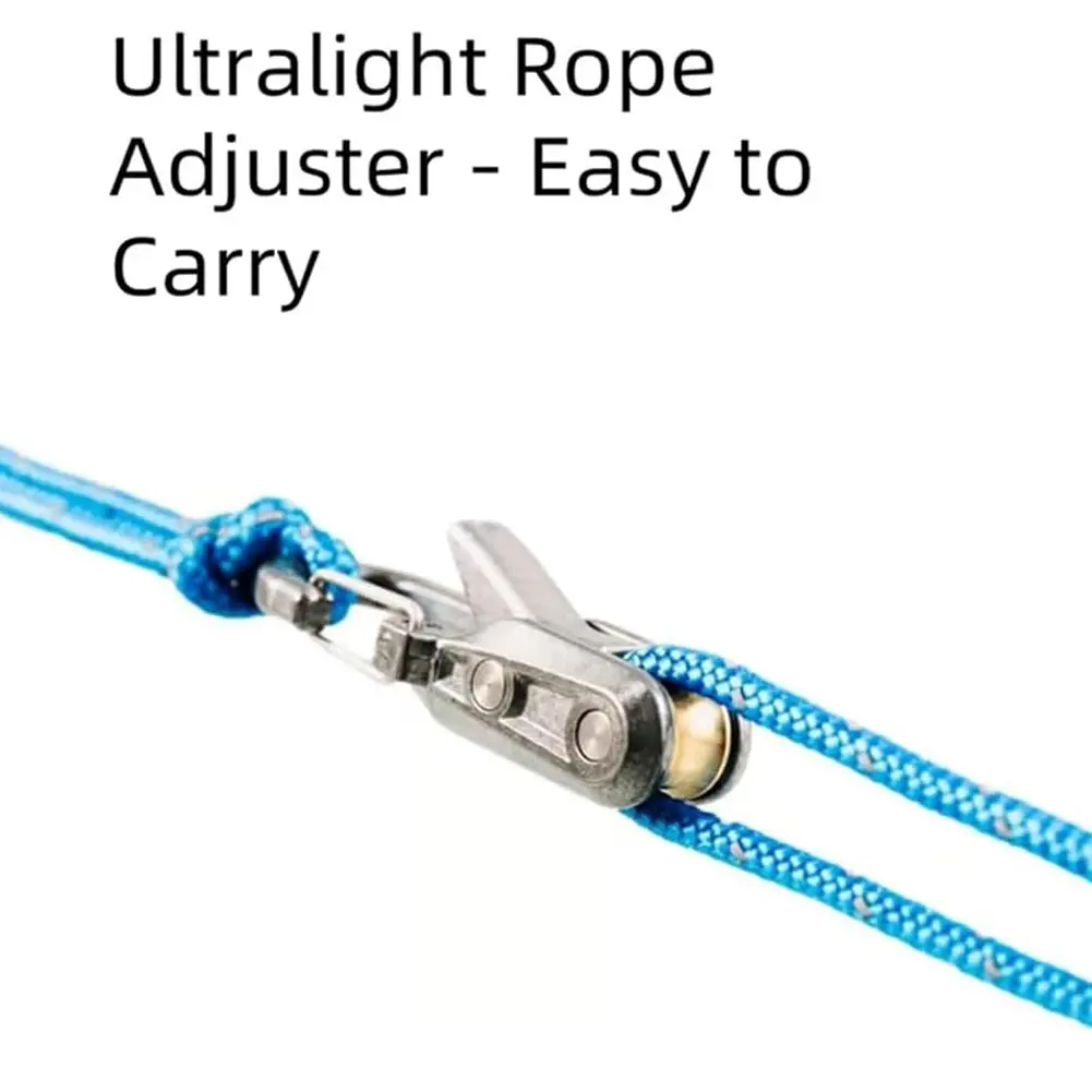 Alloy Rope Tension Adjuster Portable Rope Tension Durable Compact Rope Adjuster Alloy Outdoor Rope Adjuster For Outdoor Camping