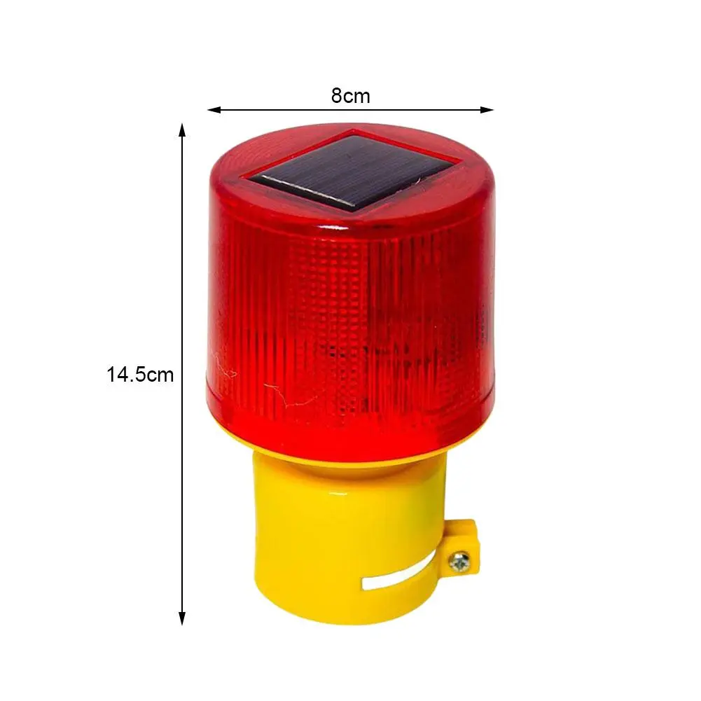 1/8Pcs Strobe Signal Warning Solar Light Flashing lights for fence construction Ceiling Security Alarm Flashing Lamp